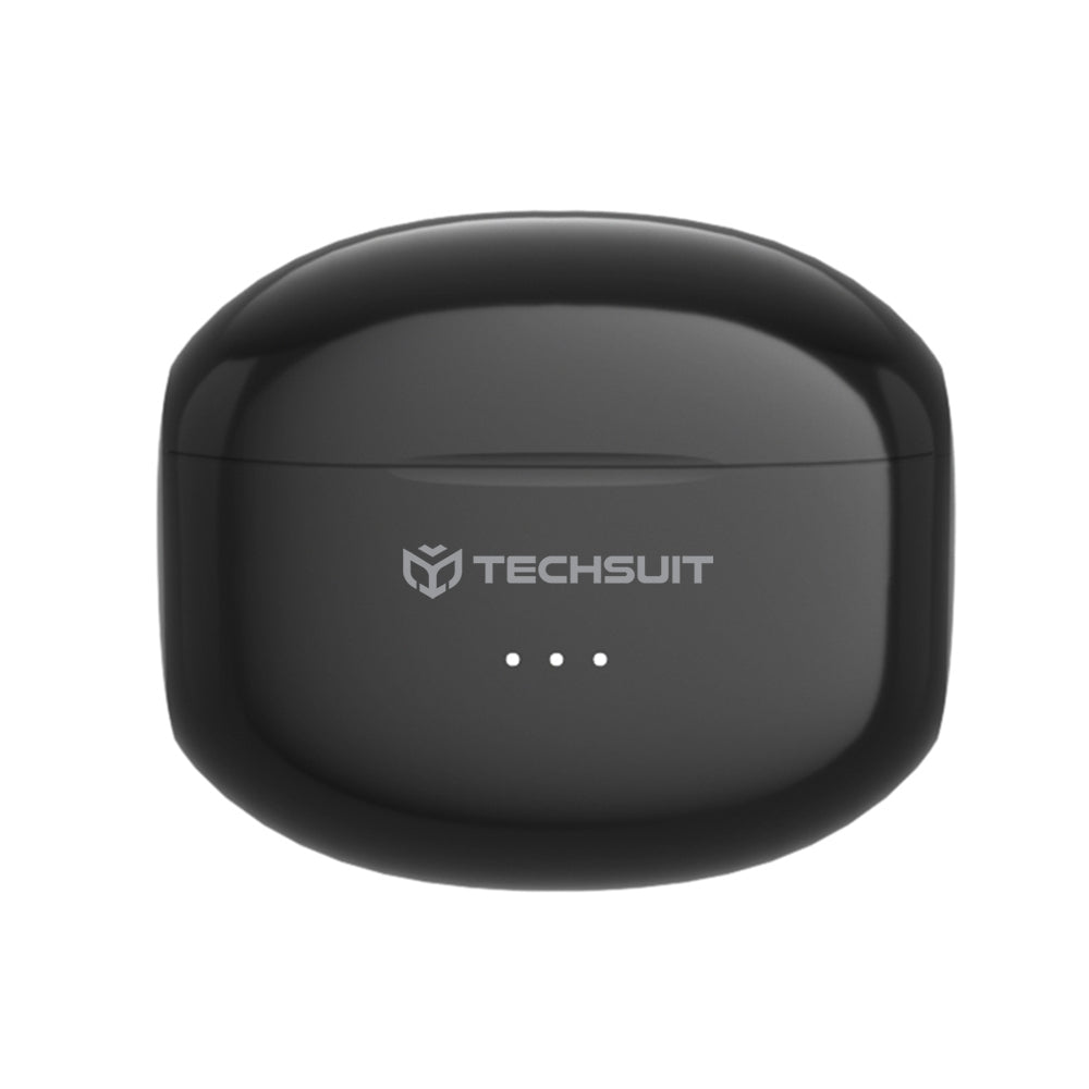 Casti Wireless, In-ear, 300mAh, USB-C, Tehnologie ANC, Control Tactil - Techsuit Audira Pro (CW1) - Black
