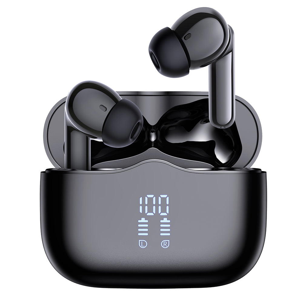Casti Wireless, In-ear, 300mAh, ANC, ENC, 4 Mic - Techsuit VelarX One (CW2) - Black