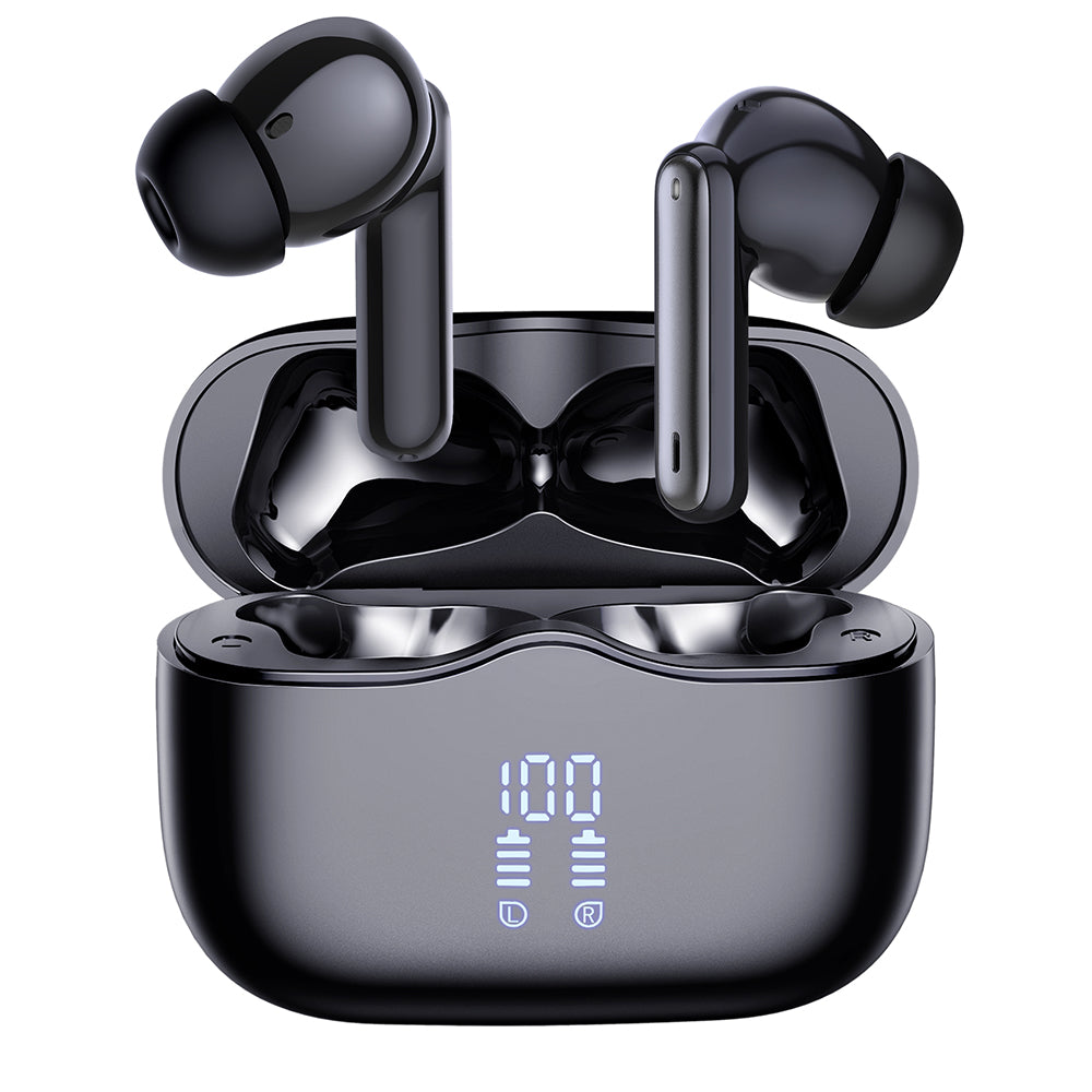 Casti Wireless, In-ear, 300mAh, ANC, ENC, 4 Mic - Techsuit VelarX One (CW2) - Black
