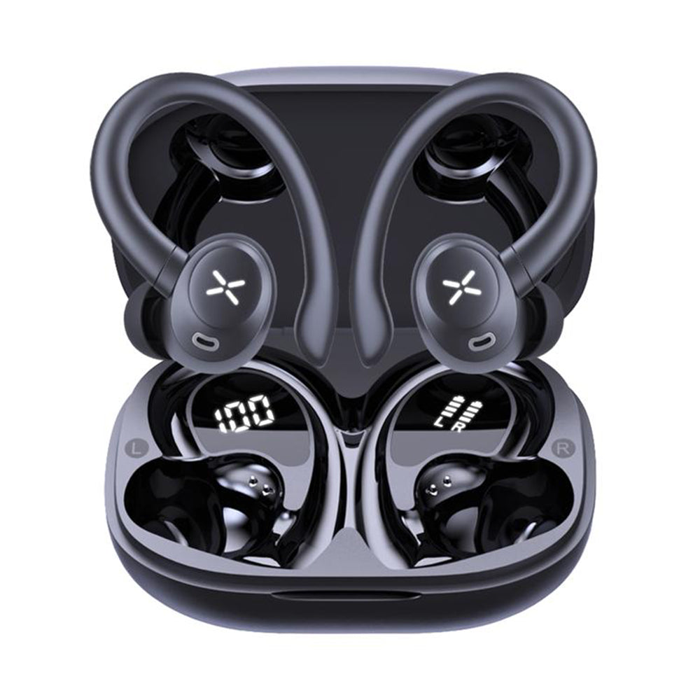 Casti Wireless, In-Ear, BT5.4, 400mAh - Techsuit AirTune 100 (CW4) - Black
