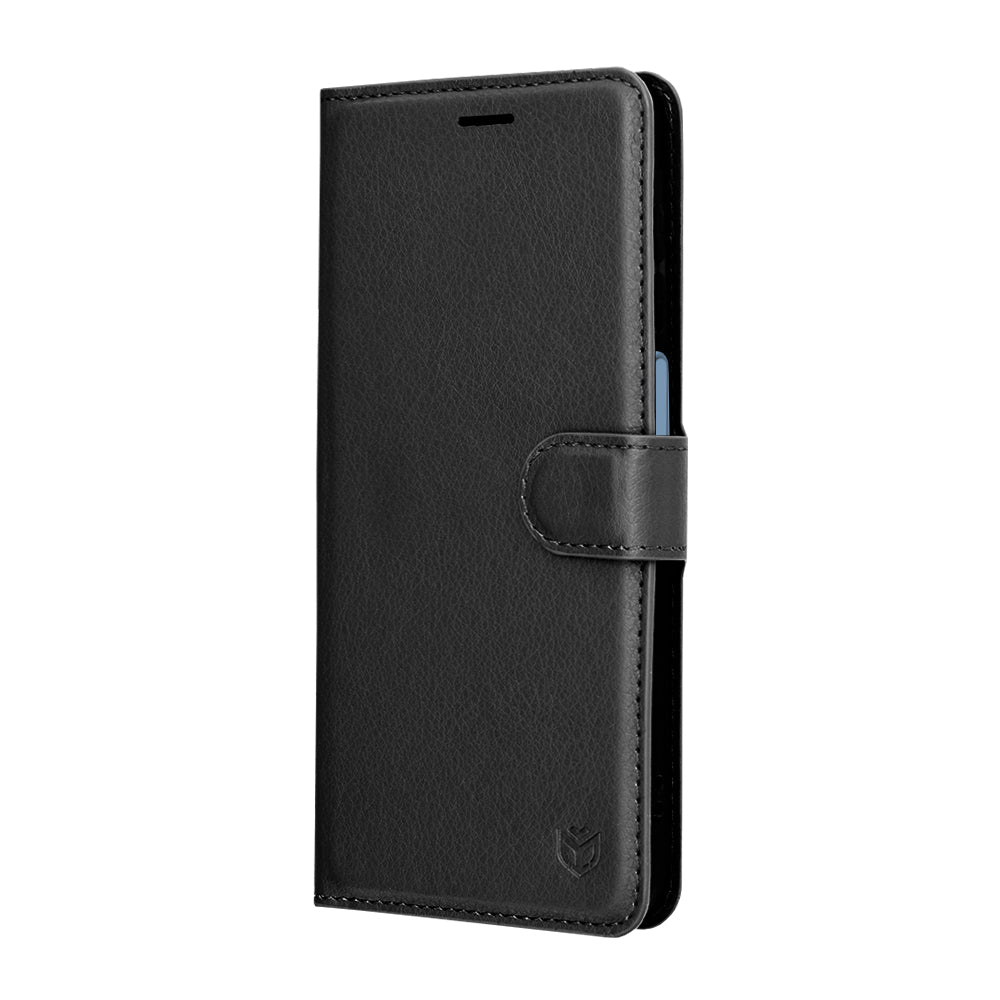 Husa de protectie Techsuit Leather Folio compatibil cu Samsung Galaxy A17 5G / A17 4G / M17 / F17, Negru