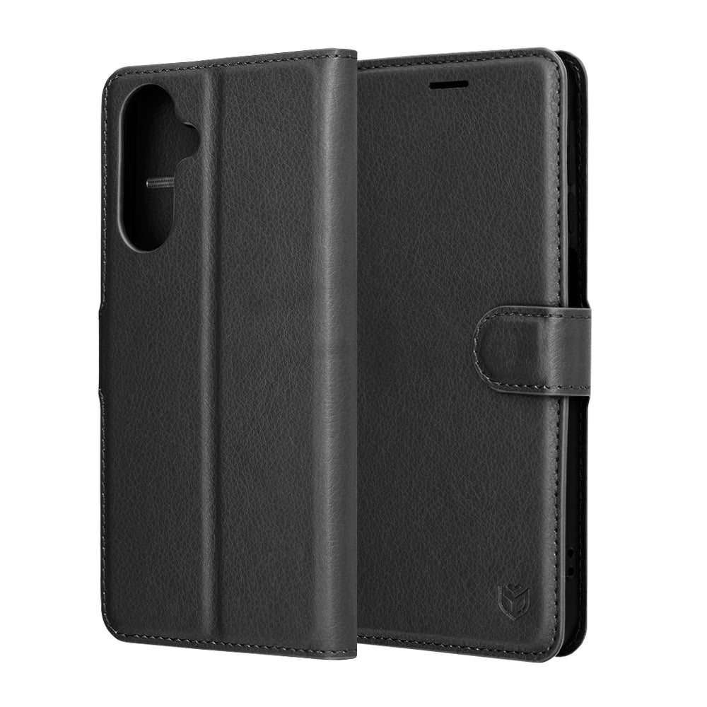 Husa de protectie Techsuit Leather Folio compatibil cu Samsung Galaxy A17 5G / A17 4G / M17 / F17, Negru