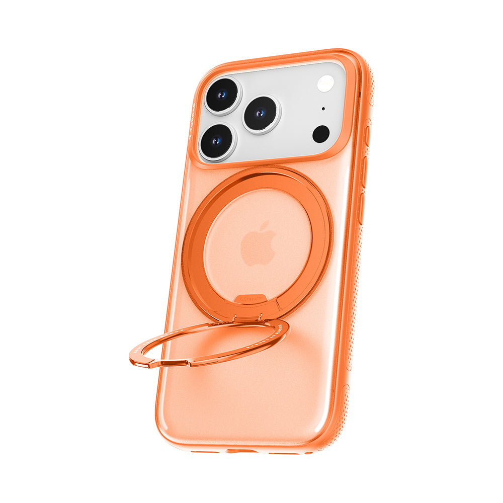 Husa de protectie Torras Ostand R Fitness Series compatibil cu iPhone 17 Pro, Portocaliu