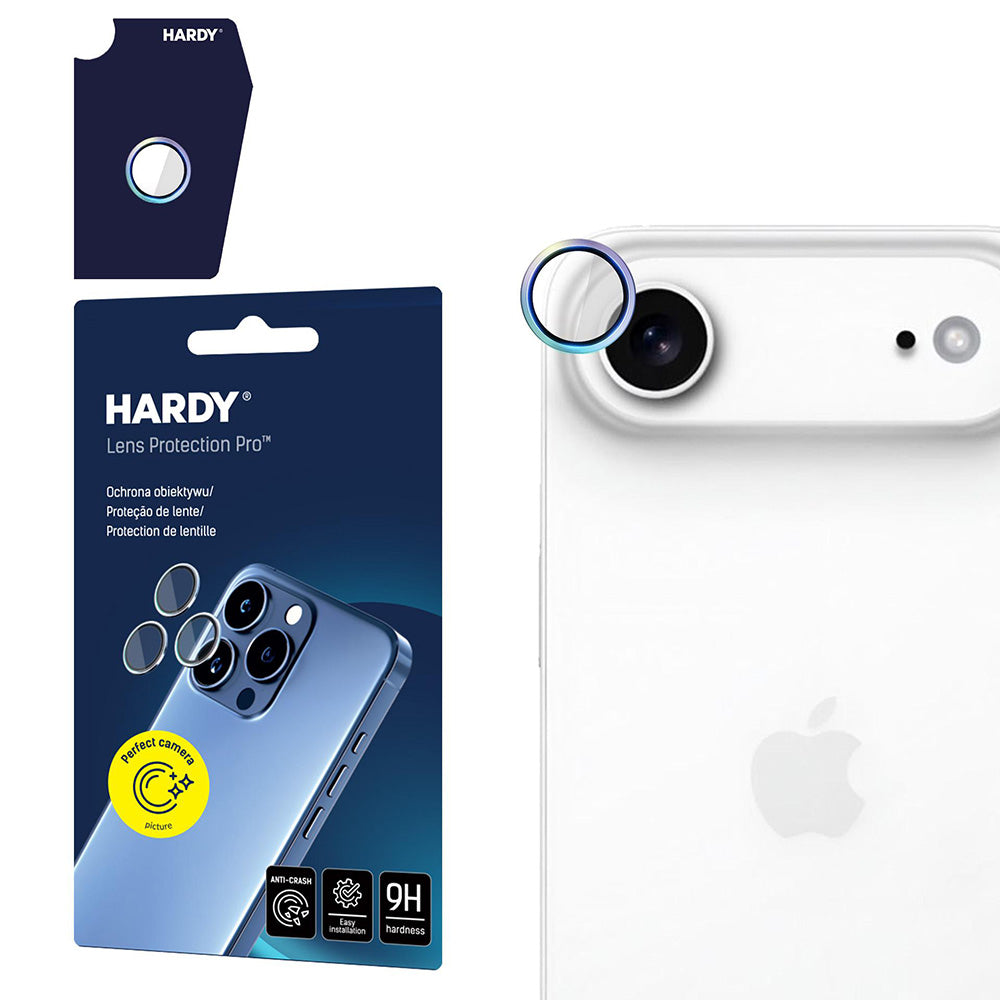 Folie de protectie 3mk Hardy Lens Protection Pro compatibil cu iPhone 17 Air, Curcubeu