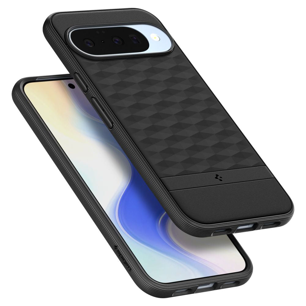 Husa de protectie Spigen Caseology Parallax MagSafe (ACS09708) compatibil cu Google Pixel 10 / 10 Pro, Negru Mat
