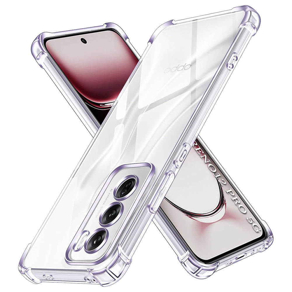 Husa de protectie Techsuit Shockproof Clear Silicone compatibil cu Oppo Reno12 Pro, Transparent
