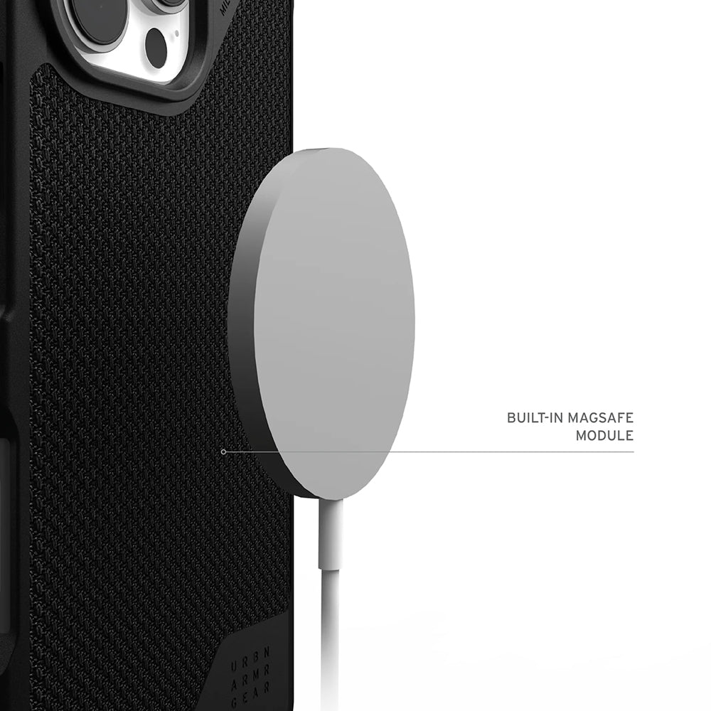 Husa de protectie UAG Metropolis LT Magsafe compatibil cu iPhone 17 Pro, Kevlar Black