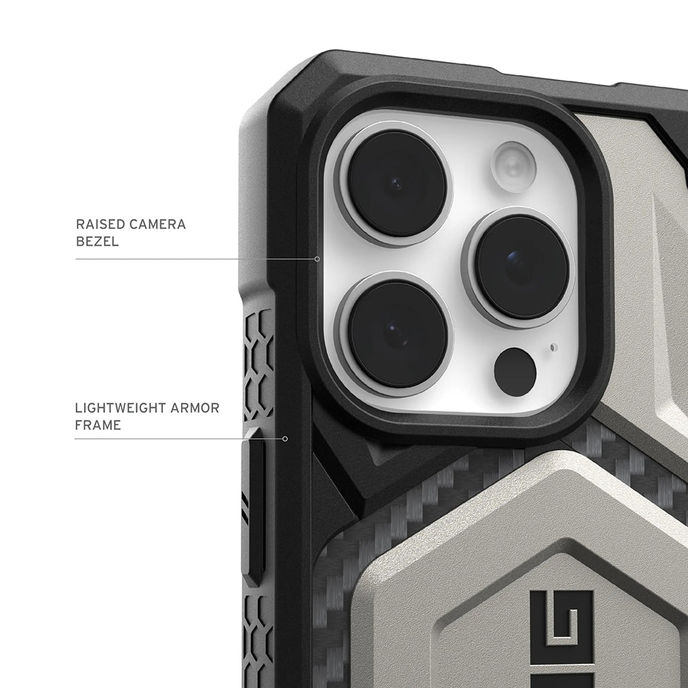 Husa de protectie UAG Monarch Pro compatibil cu iPhone 17 Pro, Kevlar Black