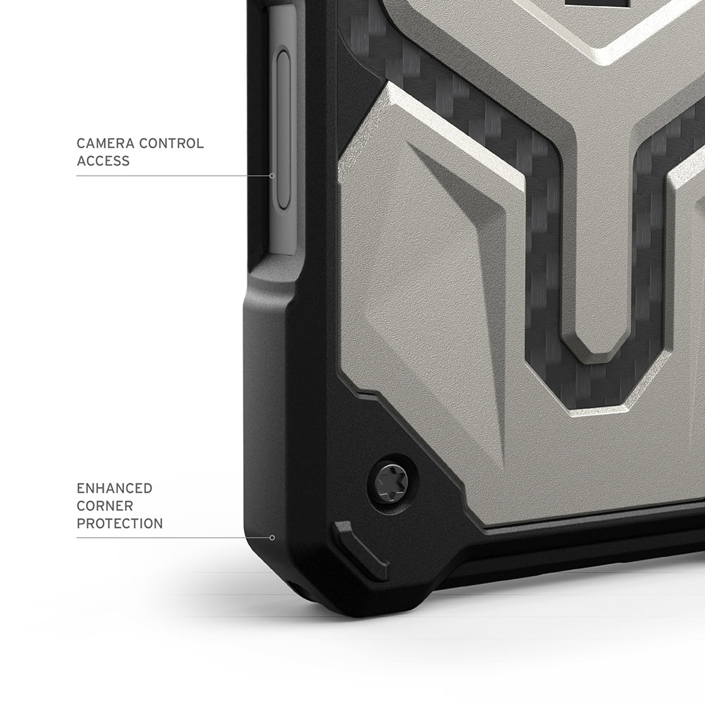 Husa de protectie UAG Monarch Pro compatibil cu iPhone 17 Pro, Kevlar Black