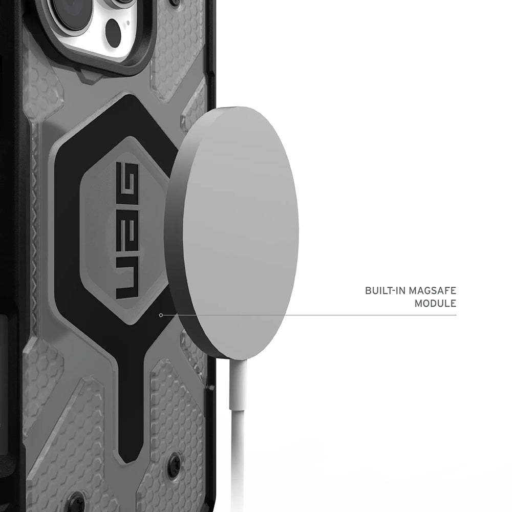 Husa de protectie UAG Pathfinder Clear MagSafe compatibil cu iPhone 17 Pro, Ash / Negru