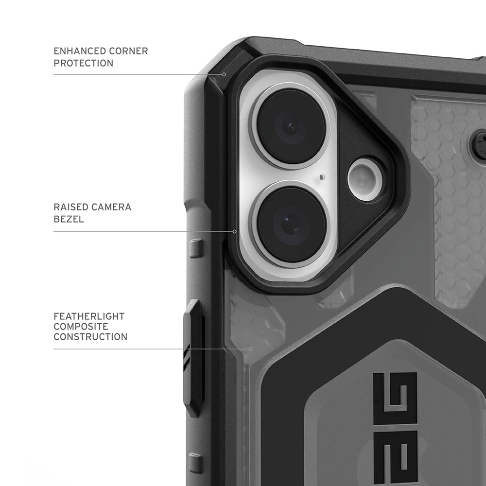 Husa de protectie UAG Pathfinder Clear MagSafe compatibil cu iPhone 17, Ash / Negru