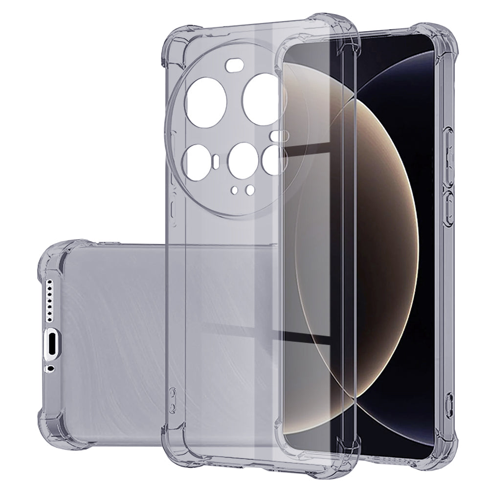 Husa de protectie Techsuit Shockproof Clear Silicone compatibil cu Xiaomi 15 Ultra, Negru Fumuriu