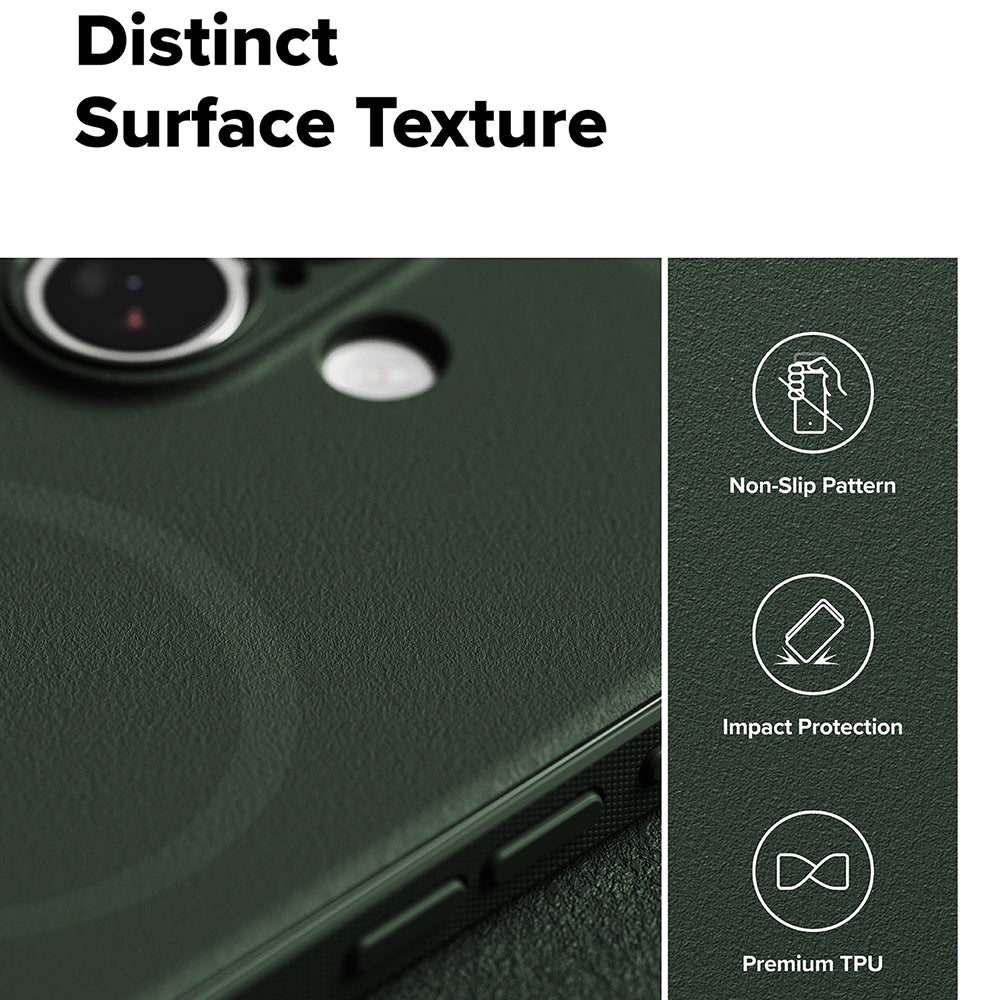 Husa pentru iPhone 17 - Ringke Onyx MagSafe - Dark Green