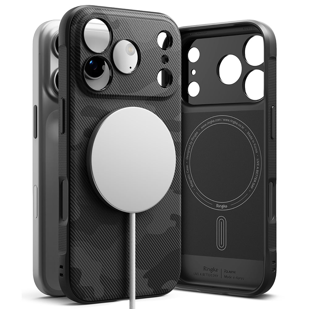 Husa de protectie Ringke Onyx MagSafe compatibil cu iPhone 17 Pro Max, Camo Black