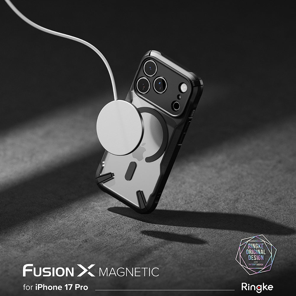 Husa de protectie Ringke Fusion X MagSafe compatibil cu iPhone 17 Pro, Negru