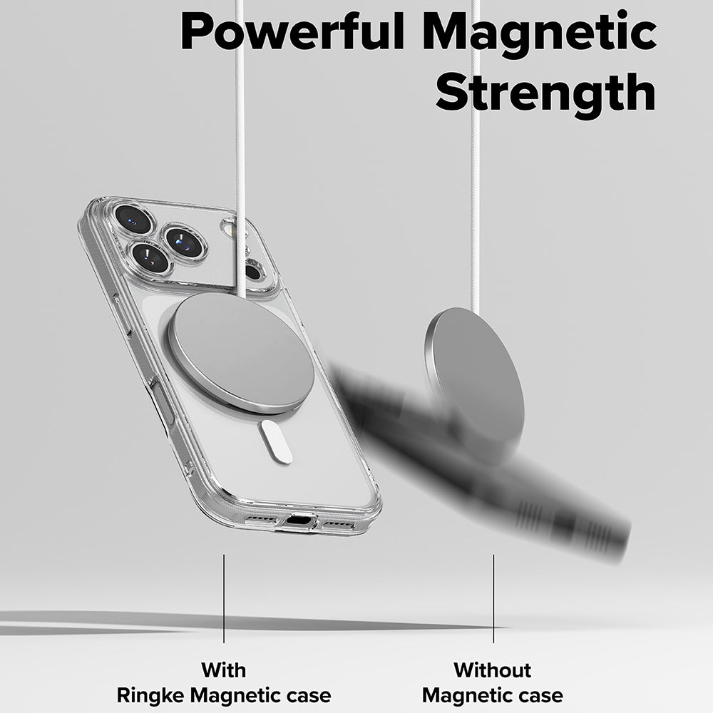 Husa de protectie Ringke Fusion MagSafe compatibil cu iPhone 17 Pro, Transparent