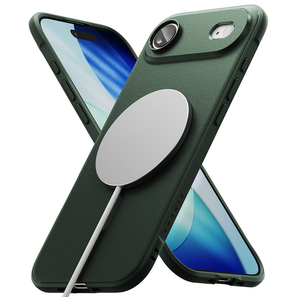 Husa de protectie Ringke Onyx MagSafe compatibil cu iPhone 17 Air, Verde Inchis
