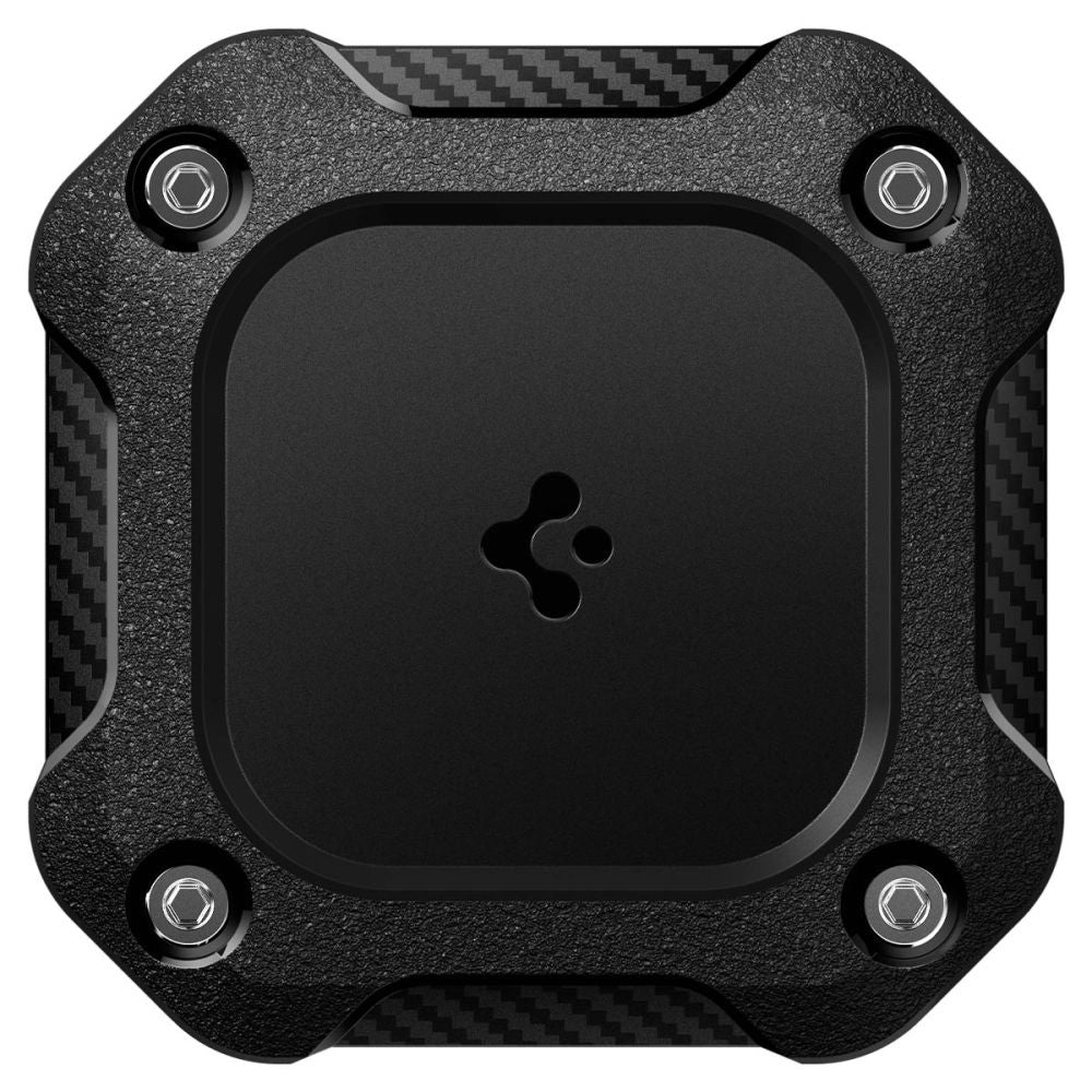 Casti Spigen Tough Armor Holder (ACS09781), Apple AirTag 1 / 2, Waterproof IPX8, 3M Adhesive, Negru