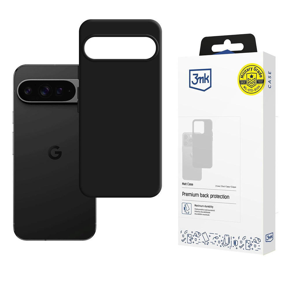 Husa de protectie 3mk Matt compatibil cu Google Pixel 10 Pro XL, Negru
