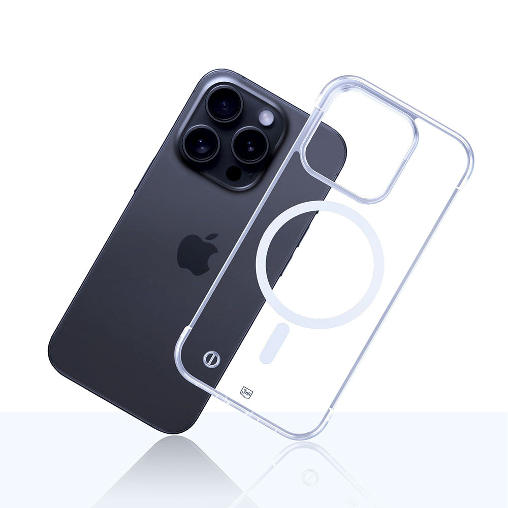 Husa de protectie 3mk Just20g MagCase compatibil cu iPhone 16 Pro Max, Transparent