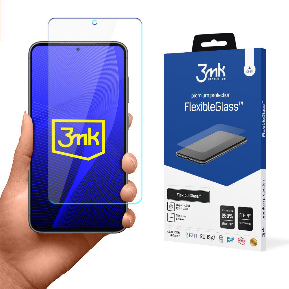 Védőfólia Samsung Galaxy S23 készülékhez – 3mk FlexibleGlass – átlátszó
