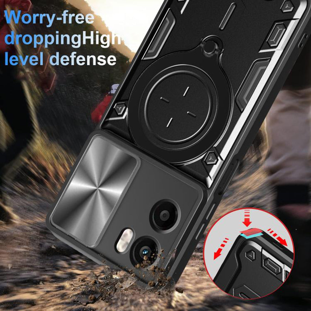 Husa de protectie Techsuit CamGuard Pro compatibil cu Motorola Moto G05 / E15, Albastru