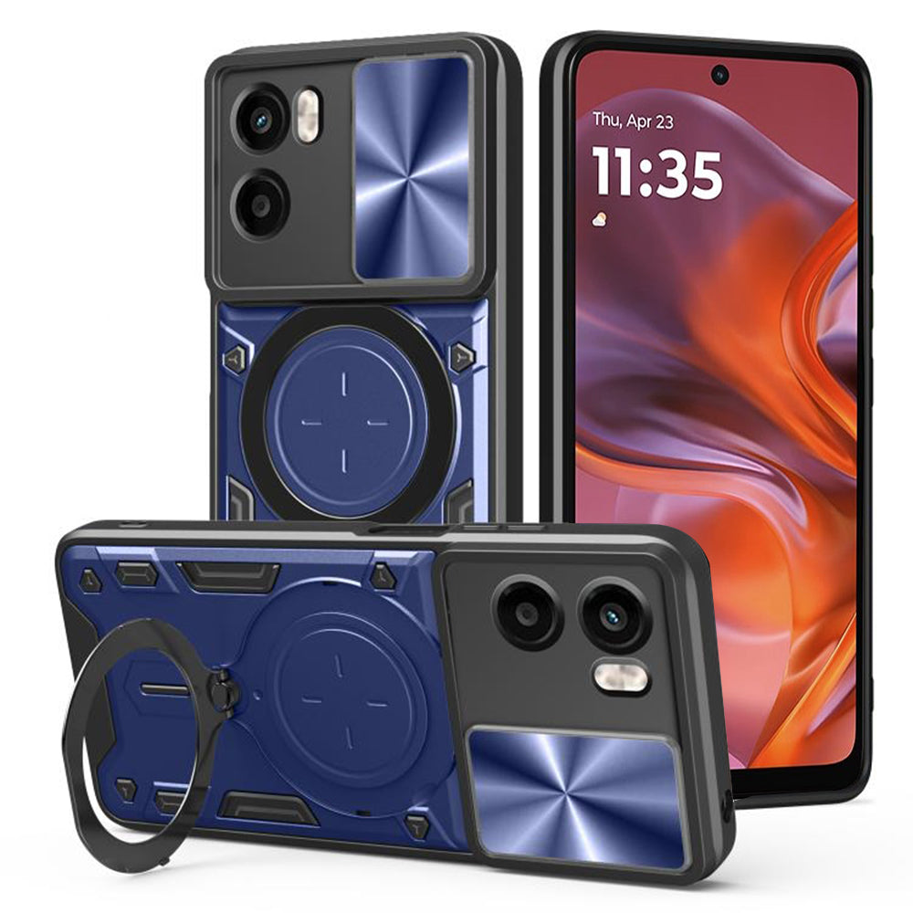 Husa de protectie Techsuit CamGuard Pro compatibil cu Motorola Moto G05 / E15, Albastru