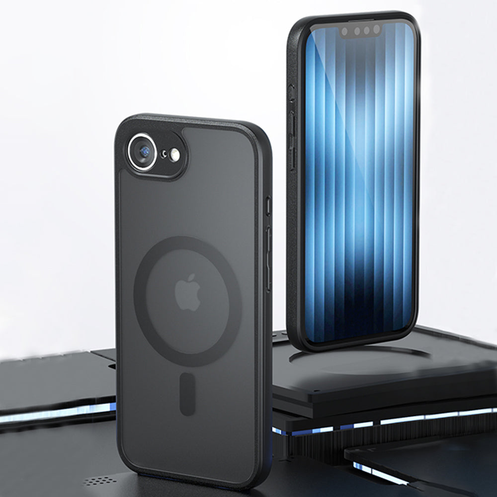 Husa de protectie Techsuit PureFrost MagSafe compatibil cu iPhone 17 Pro, Negru Mat