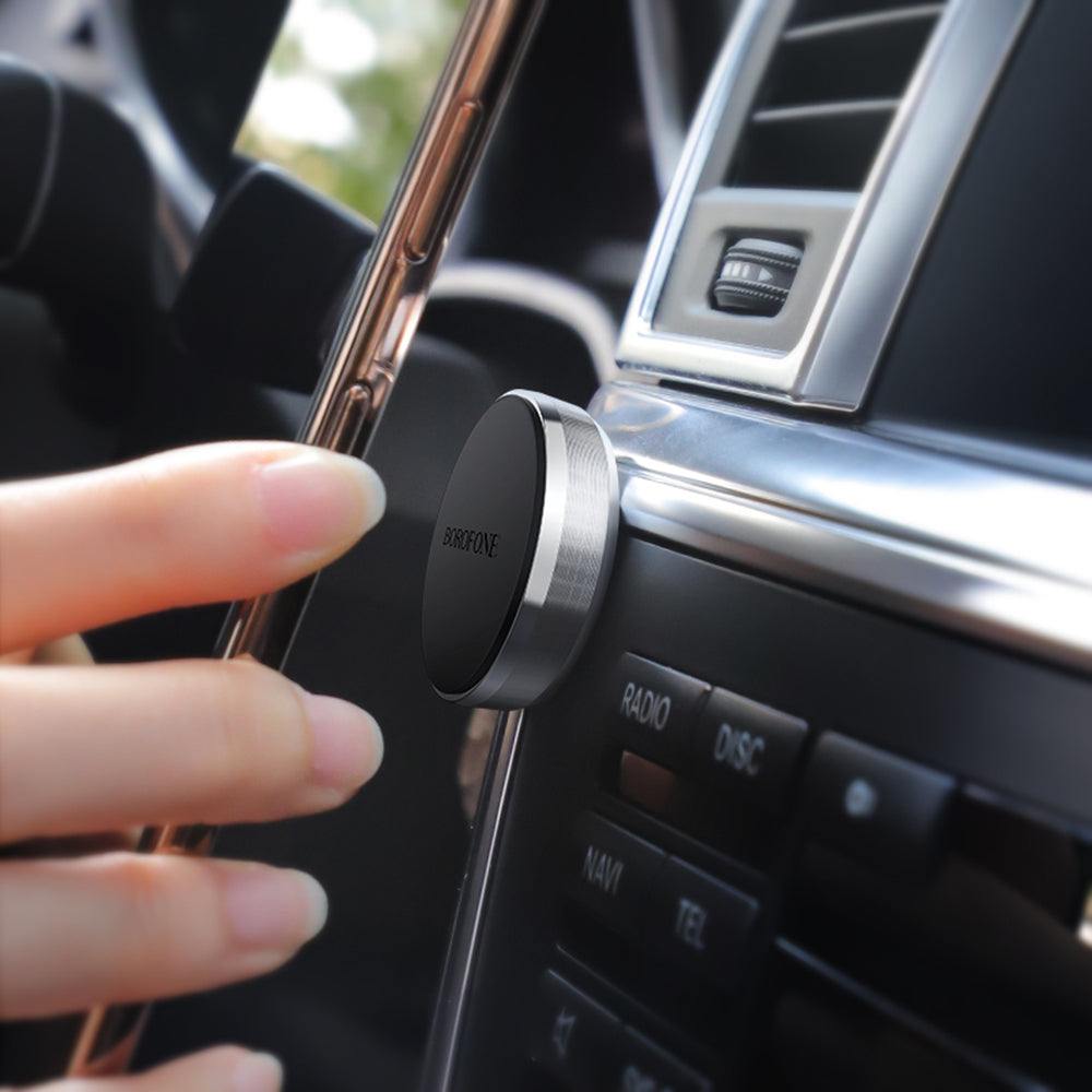 Suport Borofone Plane (BH7), for Dashboard, Magnetic, Aluminum Alloy, Negru