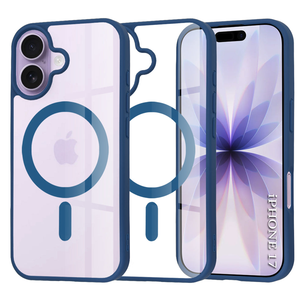Husa de protectie Techsuit MagSafe Pro compatibil cu iPhone 17, Albastru