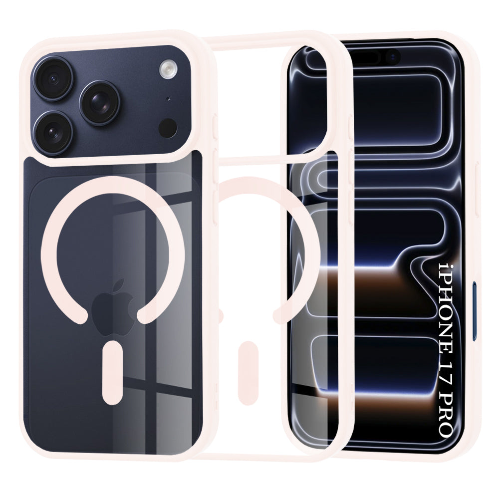Husa de protectie Techsuit MagSafe Pro compatibil cu iPhone 17 Pro, Nude Pink
