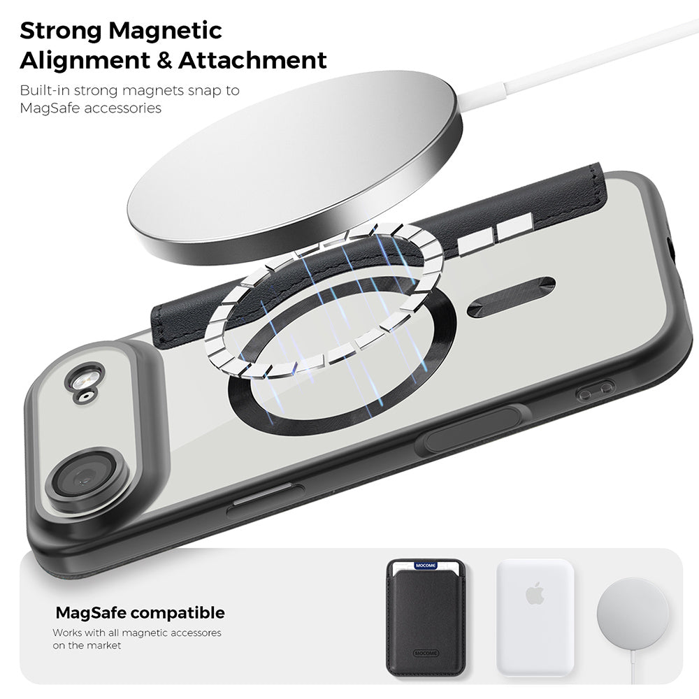Husa de protectie Techsuit SmartMag Book compatibil cu iPhone 17 Air, Mov
