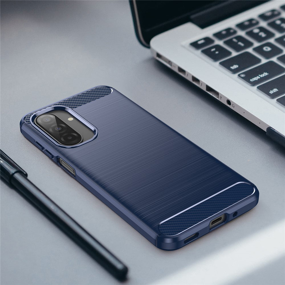 Husa de protectie Techsuit Carbon Silicone compatibil cu Samsung Galaxy A17 5G / A17 4G / M17 / F17, Albastru