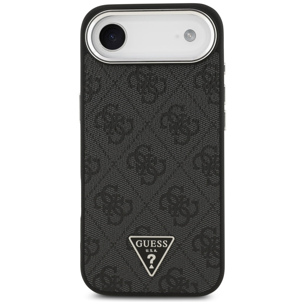 Husa de protectie Guess Hardcase 4G Triangle Logo MagSafe (GUHMP17MP4TSRCMK) compatibil cu iPhone 17 Air, Negru