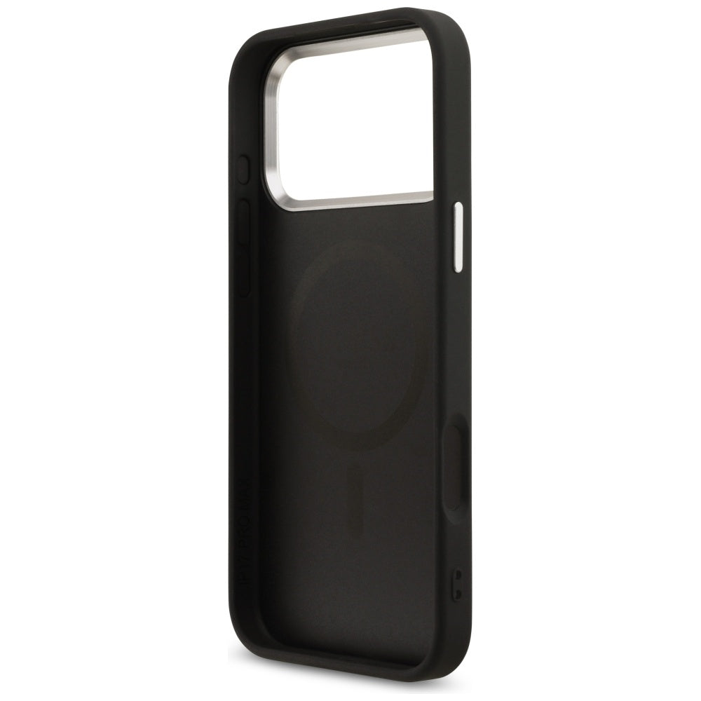 Husa de protectie Guess Hardcase 4G Triangle Logo MagSafe (GUHMP17XP4TSRCMK) compatibil cu iPhone 17 Pro Max, Negru
