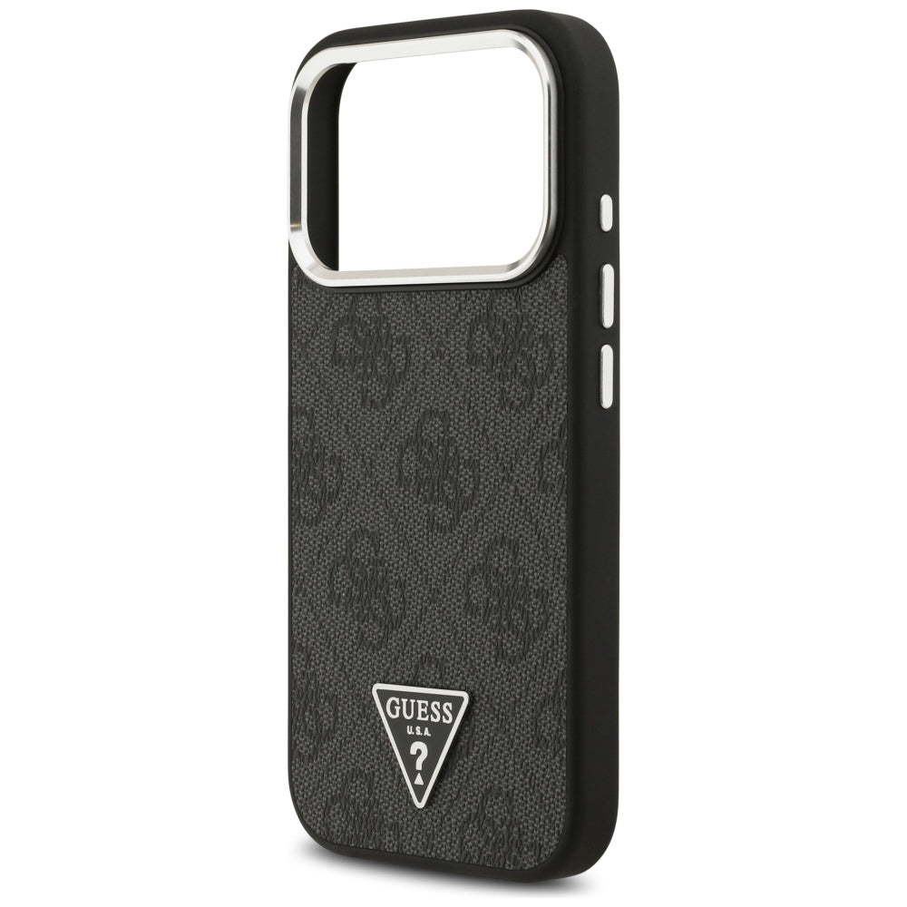 Husa de protectie Guess Hardcase 4G Triangle Logo MagSafe (GUHMP17LP4TSRCMK) compatibil cu iPhone 17 Pro, Negru