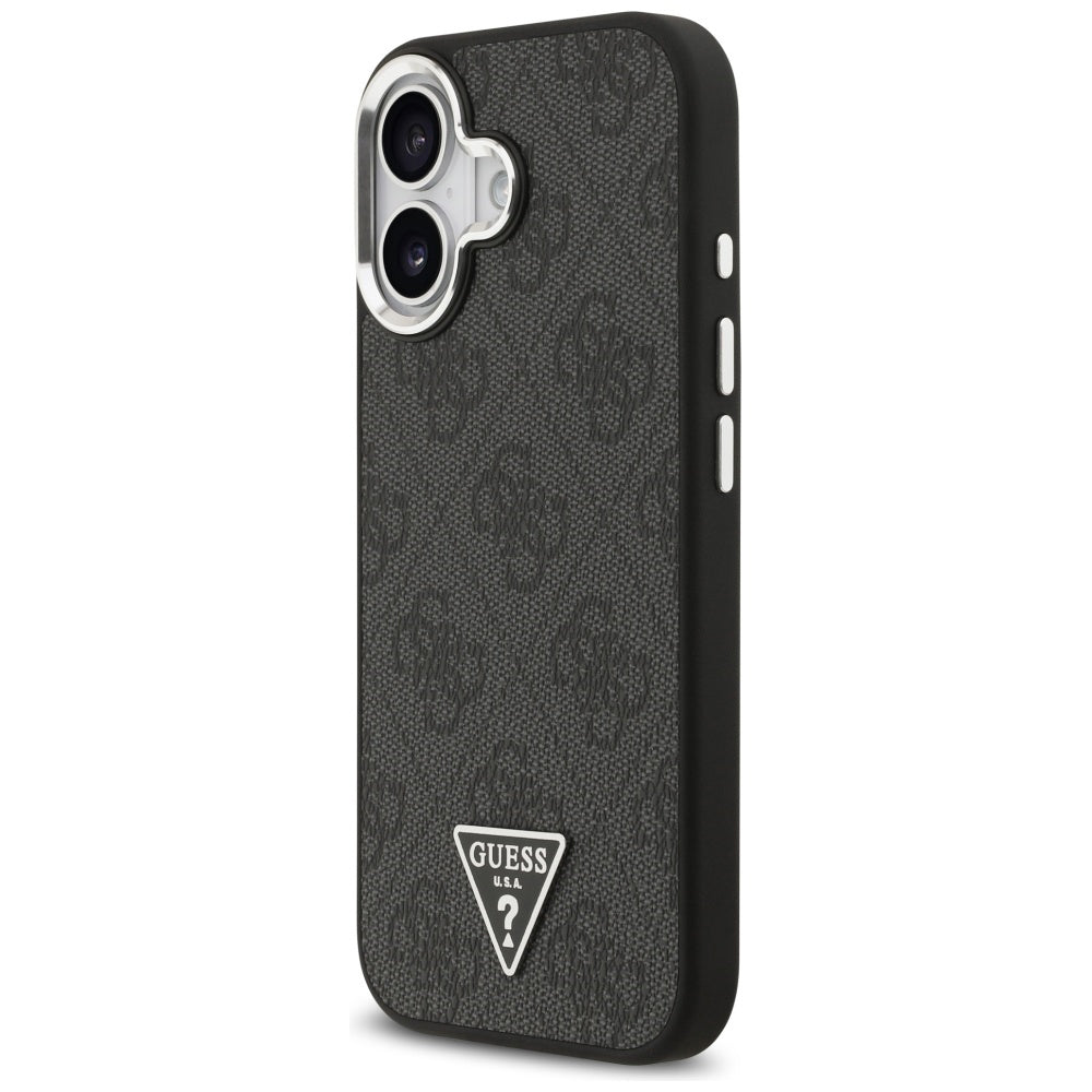 Husa de protectie Guess Hardcase 4G Triangle Logo MagSafe (GUHMP17SP4TSRCMK) compatibil cu iPhone 17, Negru
