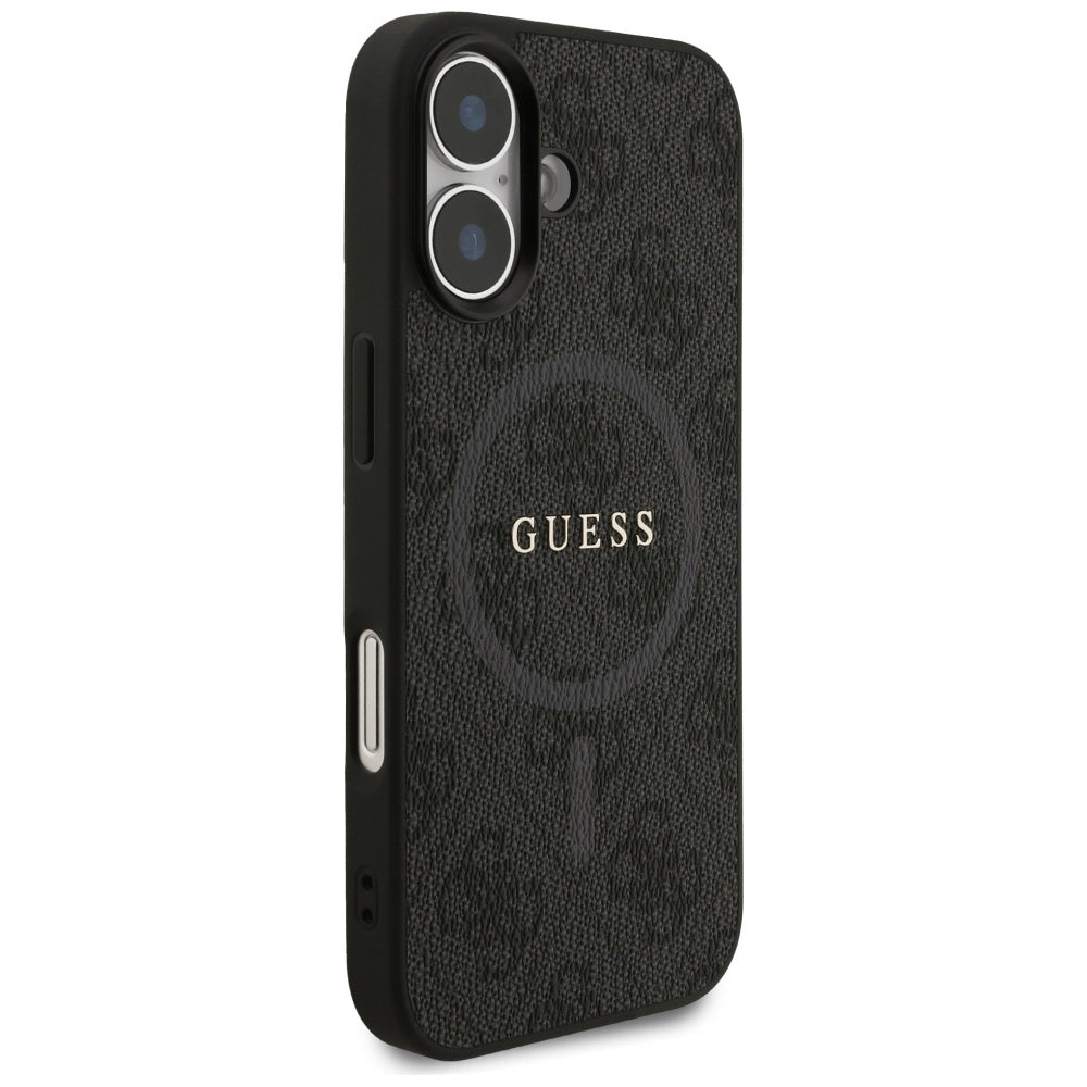 Husa de protectie Guess 4G Ring Classic Logo MagSafe (GUHMP17SG4GFRK) compatibil cu iPhone 17, Negru