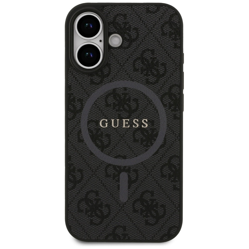 Husa de protectie Guess 4G Ring Classic Logo MagSafe (GUHMP17SG4GFRK) compatibil cu iPhone 17, Negru