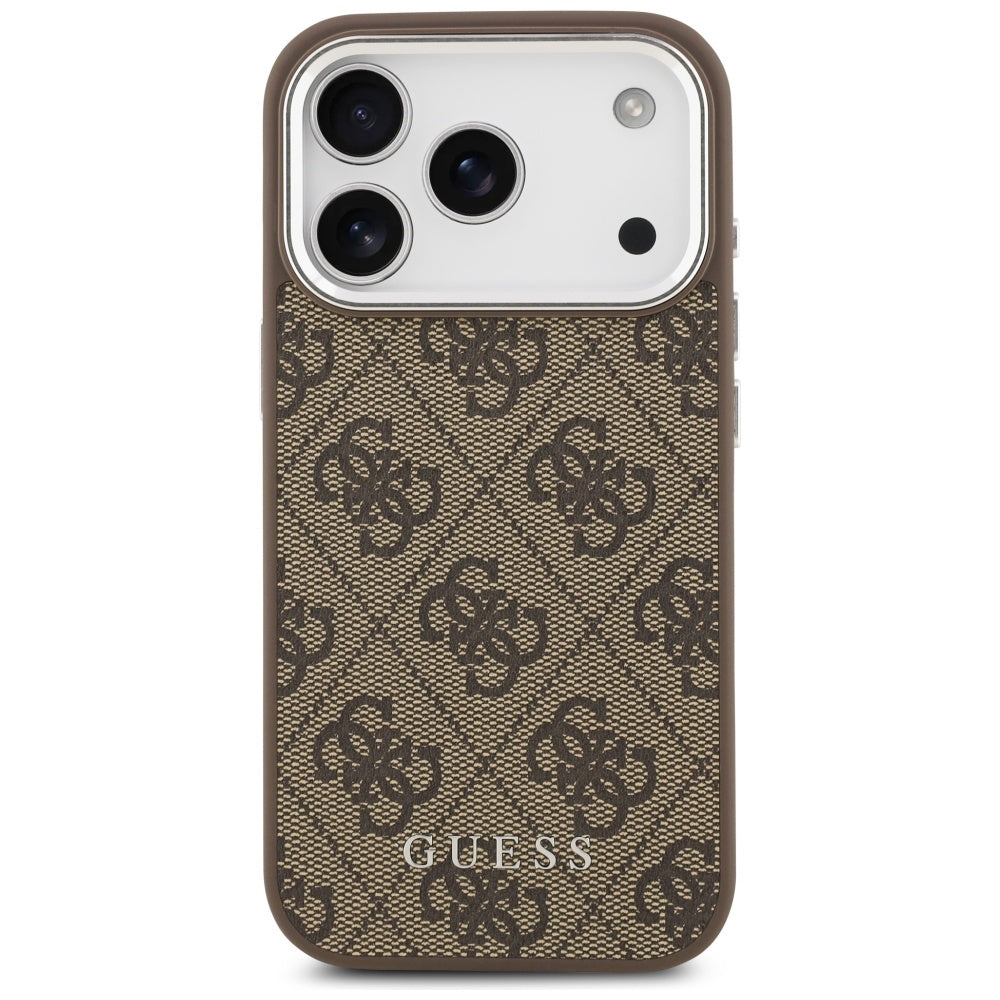 Husa de protectie Guess Hardcase 4G Classic Logo MagSafe (GUHMP17XP4GSSMCW) compatibil cu iPhone 17 Pro Max, Maro