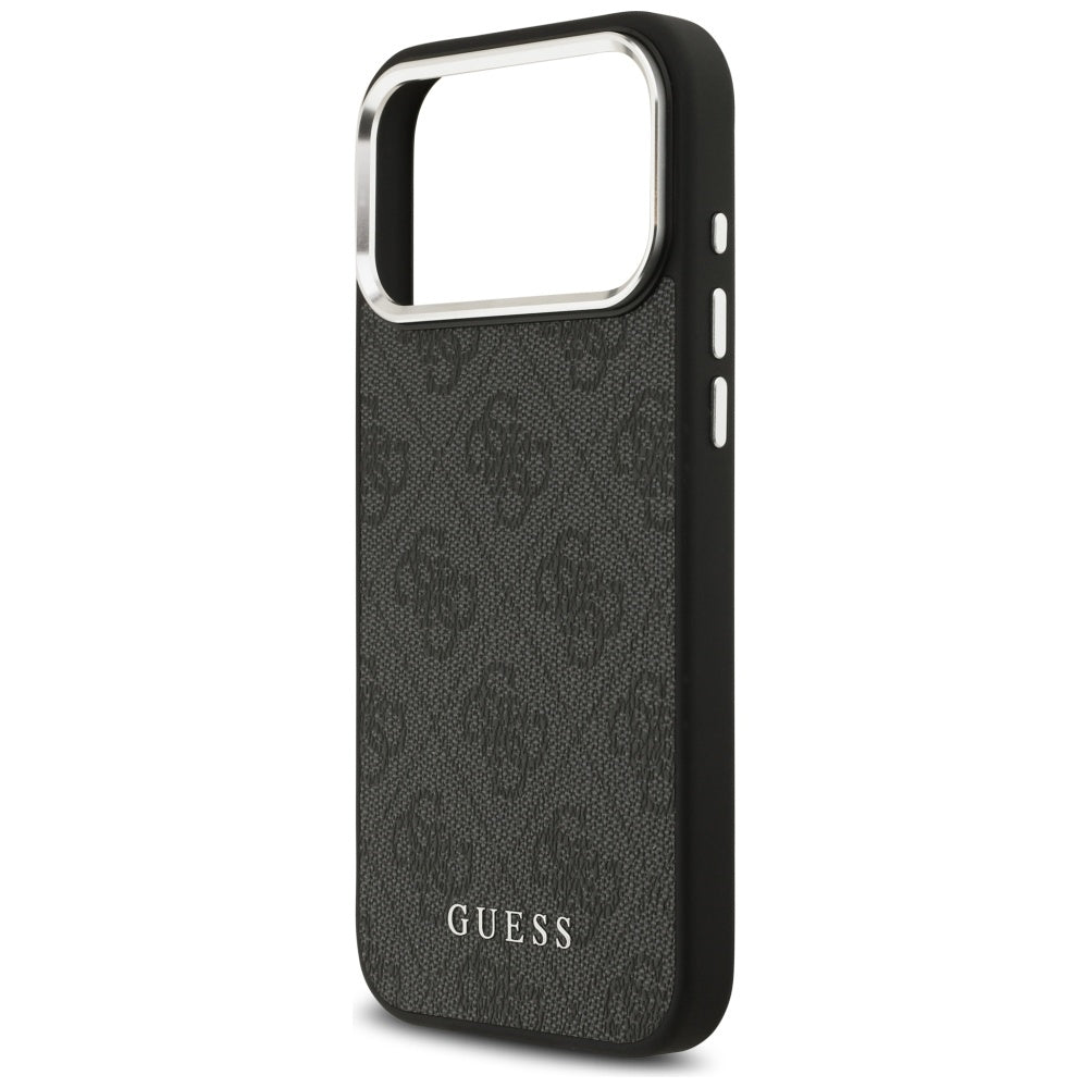 Husa de protectie Guess Hardcase 4G Classic Logo MagSafe (GUHMP17XP4GSSMCK) compatibil cu iPhone 17 Pro Max, Negru
