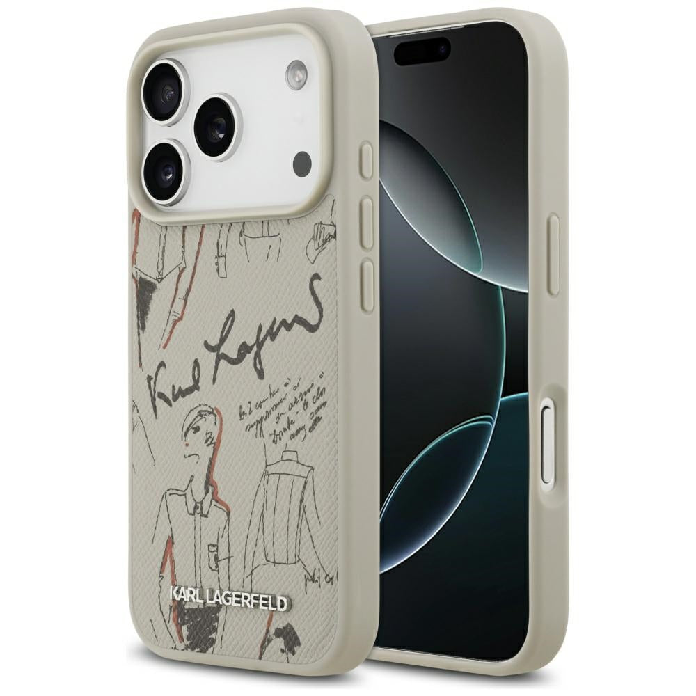 Husa de protectie Karl Lagerfeld compatibil cu iPhone 17 Pro, Gri