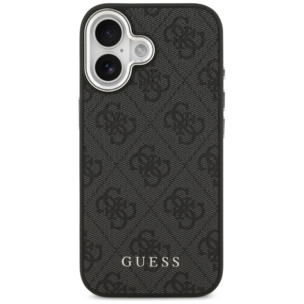 Husa de protectie Guess Hardcase 4G Classic Logo MagSafe (GUHMP17SP4GSSMCK) compatibil cu iPhone 17, Negru