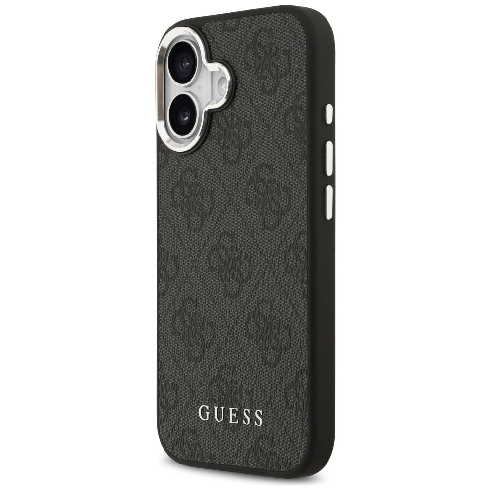 Husa de protectie Guess Hardcase 4G Classic Logo MagSafe (GUHMP17SP4GSSMCK) compatibil cu iPhone 17, Negru