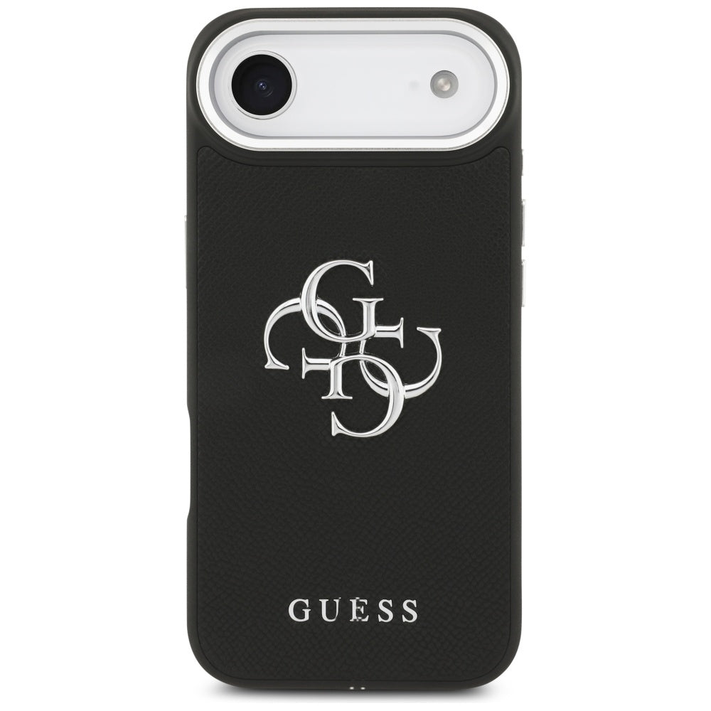 Husa de protectie Guess Hardcase 4G Grained Big and Classic Logo (GUHCP17MPG4SMCEK) compatibil cu iPhone 17 Air, Negru