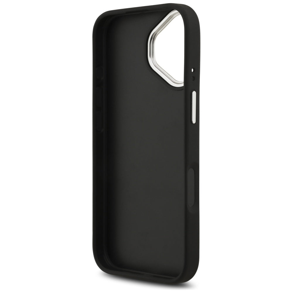 Husa de protectie Guess Hardcase 4G Grained Big and Classic Logo (GUHCP17SPG4SMCEK) compatibil cu iPhone 17, Negru
