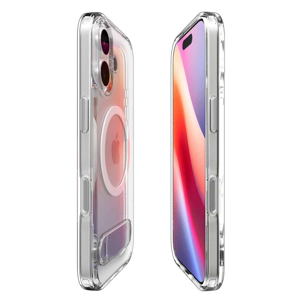 Husa de protectie Spigen Ultra Hybrid S MagSafe (ACS09981) compatibil cu iPhone 17, Transparent /White