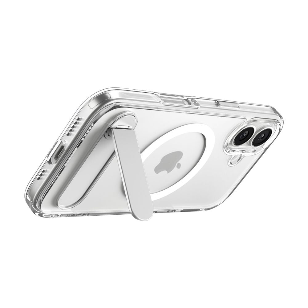 Husa de protectie Spigen Ultra Hybrid S MagSafe (ACS09981) compatibil cu iPhone 17, Transparent /White