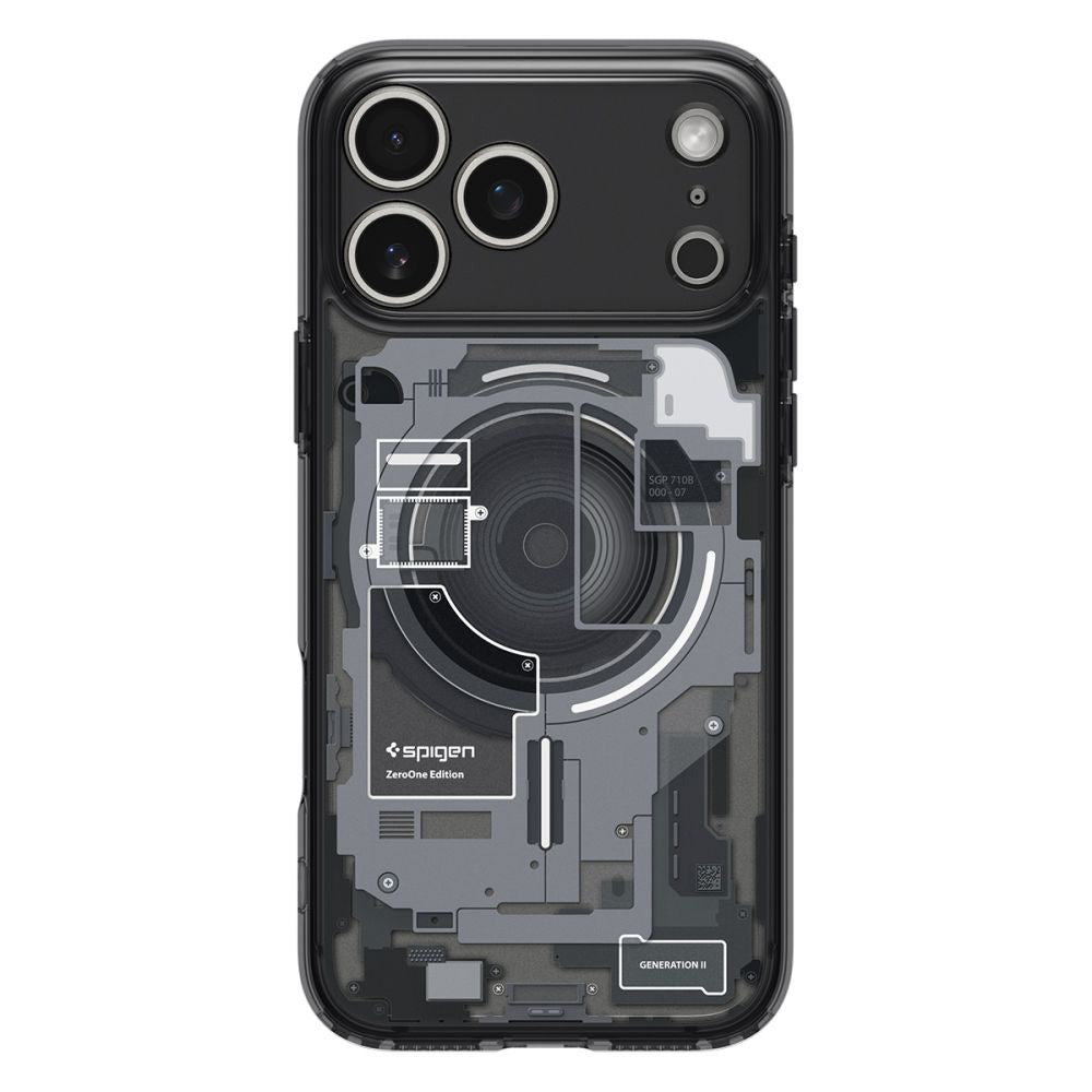 Husa de protectie Spigen Ultra Hybrid Zero One MagSafe (ACS10289) compatibil cu iPhone 17 Pro Max, Negru