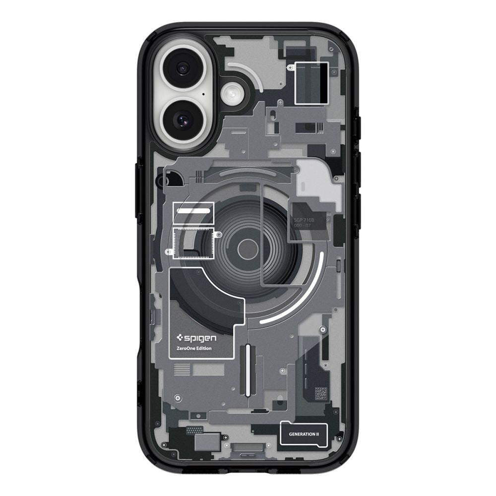Husa de protectie Spigen Ultra Hybrid Zero One MagSafe (ACS10387) compatibil cu iPhone 17, Negru